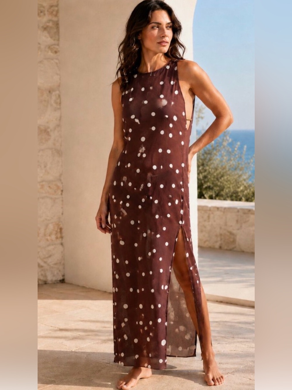 NWT Caroline Constas 2-in-1 Resort Dress Luxury Swim Cover Up Small